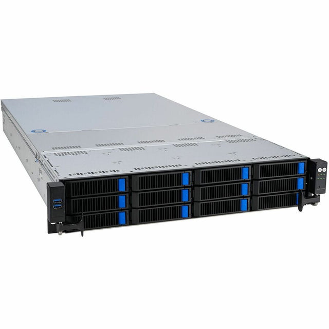 Asus RS521A-E12-RS12U Server Barebone System - 2U Rack-mountable - Socket SP5 - 1 x Processor Support - 1 x AMD EPYC 5th Gen