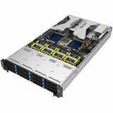 Asus RS521A-E12-RS12U Server Barebone System - 2U Rack-mountable - Socket SP5 - 1 x Processor Support - 1 x AMD EPYC 5th Gen