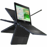 Asus Chromebook CR11 Flip CR1104F CR1104FTA-YZ42T 11.6" Touchscreen Rugged Convertible 2 in 1 Chromebook - HD - Intel N-Series N150 - 4 GB - 32 GB Flash Memory - Mineral Gray