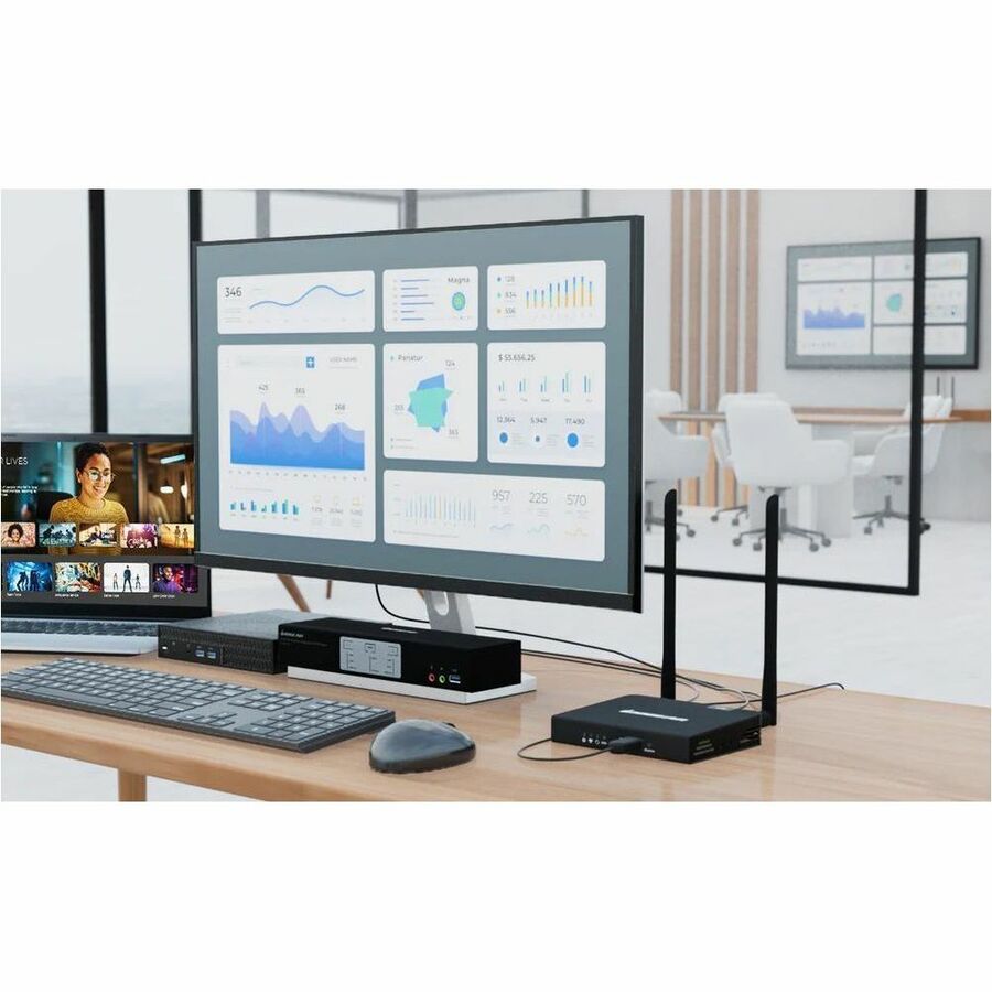 IOGEAR Wireless 4K HDMI Video Extension Kit with Keyboard and Mouse Control