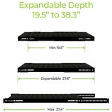 Adjustable Depth Fixed Shelf