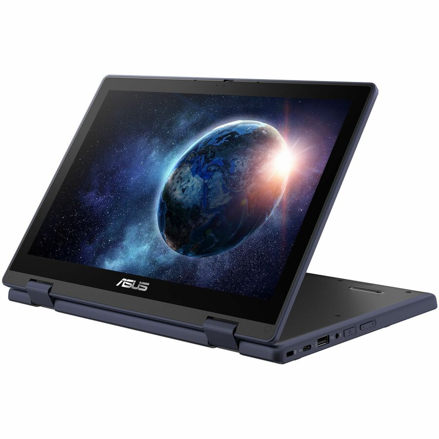 Asus BR1204F BR1204FTA-YS24T-S 12.2" Touchscreen Rugged Convertible 2 in 1 Notebook - WUXGA - Intel N-Series N250 - 8 GB - 128 GB SSD - Mineral Gray