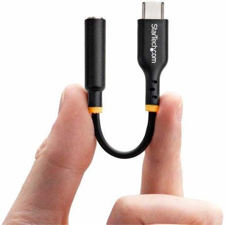 StarTech.com USB-C to 3.5mm TRRS Headphone/Headset Jack Audio Adapter, USB Type-C Aux Dongle, Hi-Fi 32-bit DAC, For Laptop/Phone/Tablet