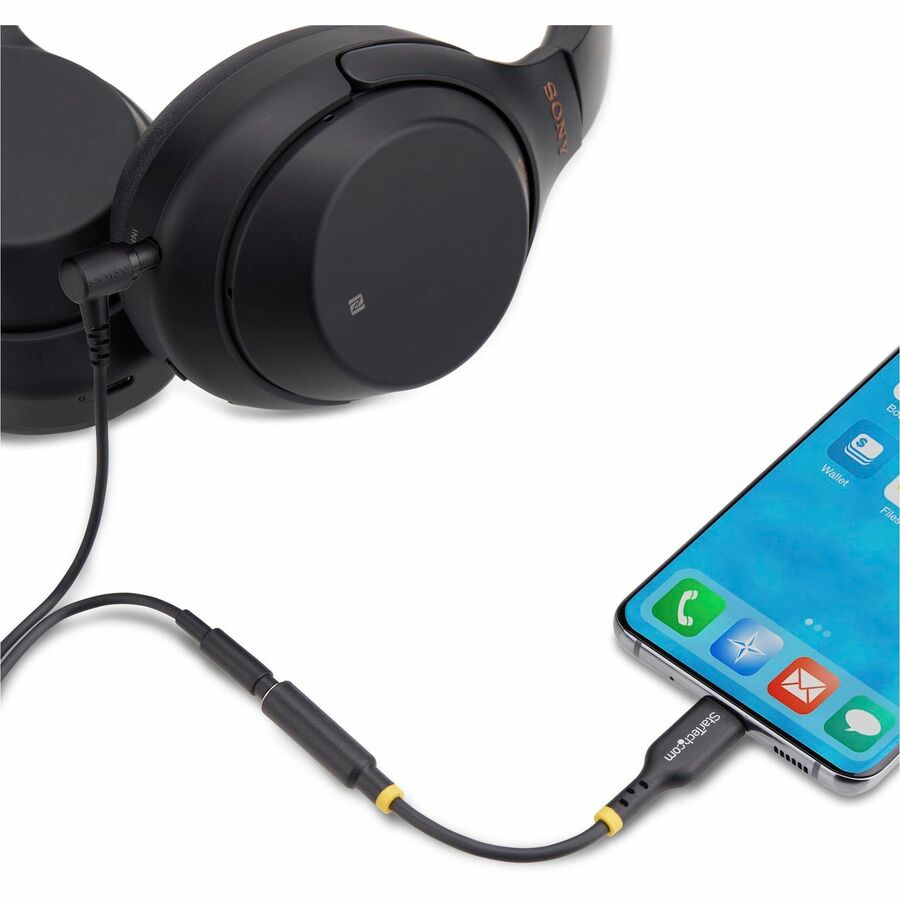 StarTech.com USB-C to 3.5mm TRRS Headphone/Headset Jack Audio Adapter, USB Type-C Aux Dongle, Hi-Fi 32-bit DAC, For Laptop/Phone/Tablet