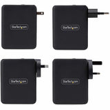 StarTech.com 140W USB-C Wall Charger, 3x USB-C/1x USB-A, PD 3.1 International GaN Power Adapter for MacBook Pro/Max/Dell XPS/Inspiron