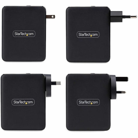 StarTech.com 140W USB-C Wall Charger, 3x USB-C/1x USB-A, PD 3.1 International GaN Power Adapter for MacBook Pro/Max/Dell XPS/Inspiron