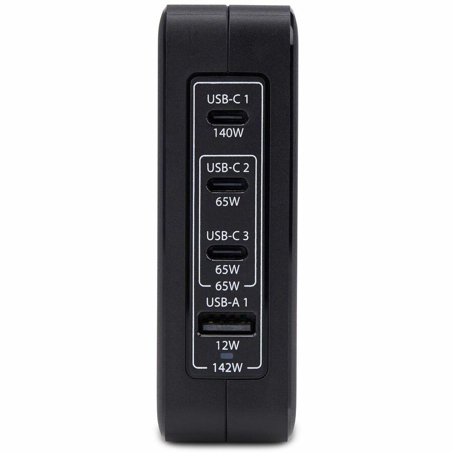 StarTech.com 140W USB-C Wall Charger, 3x USB-C/1x USB-A, PD 3.1 International GaN Power Adapter for MacBook Pro/Max/Dell XPS/Inspiron