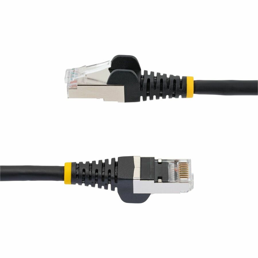 StarTech.com 100ft Black CAT6a Ethernet Cable, Snagless RJ45, 10G, 100W PoE, S/FTP, LSZH, 27AWG Pure Copper, 500MHz, Shielded Network Cord