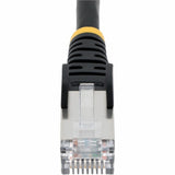 StarTech.com 75ft Black CAT6a Ethernet Cable, Snagless RJ45, 10G, 100W PoE, S/FTP, LSZH, 27AWG Pure Copper, 500MHz, Shielded Network Cord