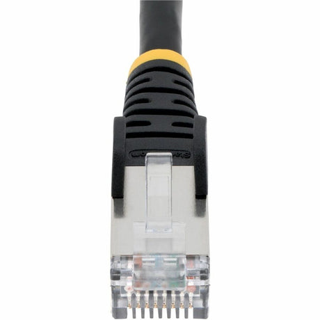 StarTech.com 75ft Black CAT6a Ethernet Cable, Snagless RJ45, 10G, 100W PoE, S/FTP, LSZH, 27AWG Pure Copper, 500MHz, Shielded Network Cord