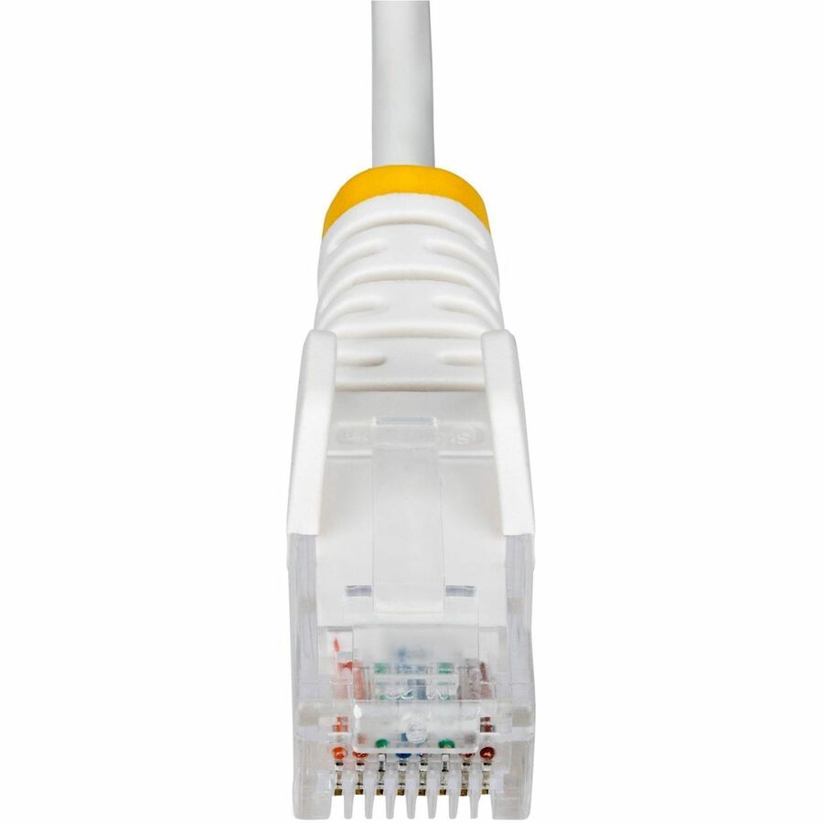StarTech.com 6ft White Slim CAT6 Ethernet Cable, Slim Snagless RJ45, UTP, LSZH, 28AWG Bare Copper, Slim Network Patch Cord, Fluke Tested