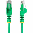 SLIM CAT6 CABLE GREEN LSZH SLIM
