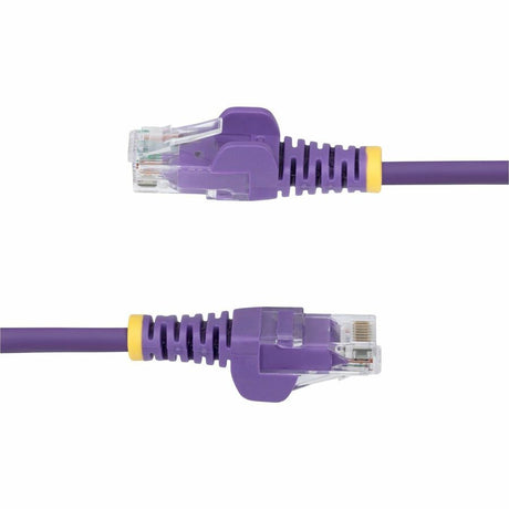 StarTech.com 7ft Purple Slim CAT6 Ethernet Cable, Slim Snagless RJ45, UTP, LSZH, 28AWG Bare Copper, Slim Network Patch Cord, Fluke Tested