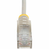 StarTech.com 4ft Gray Slim CAT6 Ethernet Cable, Slim Snagless RJ45, UTP, LSZH, 28AWG Bare Copper, Slim Network Patch Cord, Fluke Tested