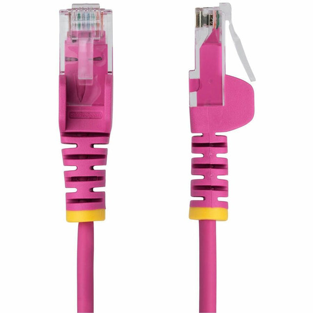 StarTech.com 20ft Pink Slim CAT6 Ethernet Cable, Slim Snagless RJ45, UTP, LSZH, 28AWG Bare Copper, Slim Network Patch Cord, Fluke Tested
