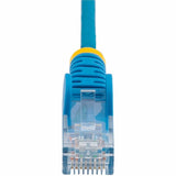StarTech.com 7ft Blue Slim CAT6 Ethernet Cable, Slim Snagless RJ45, UTP, LSZH, 28AWG Bare Copper, Slim Network Patch Cord, Fluke Tested