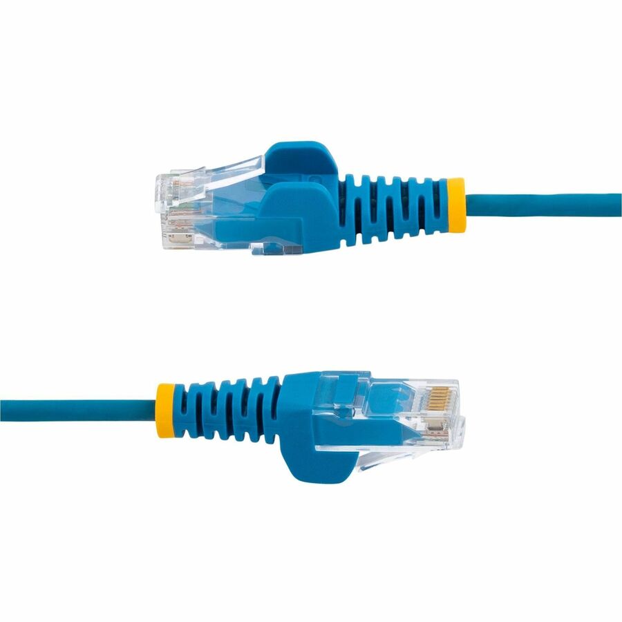 StarTech.com 30ft Blue Slim CAT6 Ethernet Cable, Slim Snagless RJ45, UTP, LSZH, 28AWG Bare Copper, Slim Network Patch Cord, Fluke Tested