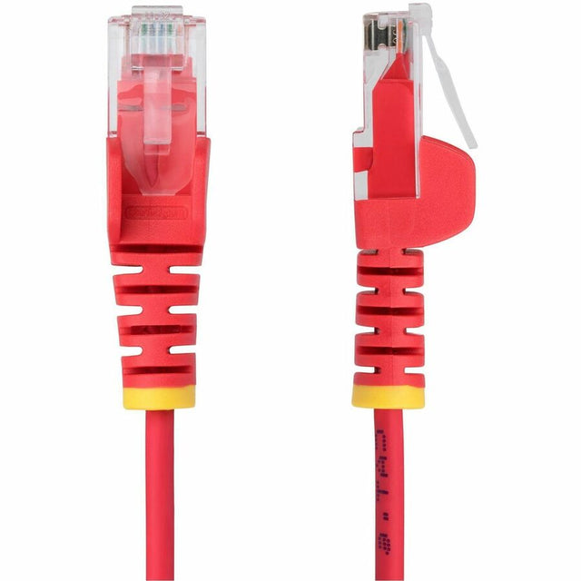 StarTech.com 6in Red Slim CAT6 Ethernet Cable, Slim Snagless RJ45, UTP, LSZH, 28AWG Bare Copper, Slim Network Patch Cord, Fluke Tested