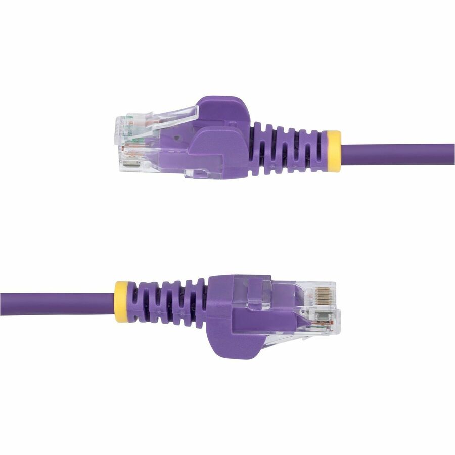 StarTech.com 20ft Purple Slim CAT6 Ethernet Cable, Slim Snagless RJ45, UTP, LSZH, 28AWG Bare Copper, Slim Network Patch Cord, Fluke Tested