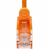 StarTech.com 3ft Orange Slim CAT6 Ethernet Cable, Slim Snagless RJ45, UTP, LSZH, 28AWG Bare Copper, Slim Network Patch Cord, Fluke Tested
