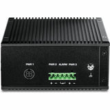 TRENDnet 9-Port Industrial 2.5G DIN-Rail PoE++ Switch with 10G SFP+ Port, TI-BG5091, Multi-Gigabit, 8 x 2.G PoE++ Ports, 1 x 10G SFP+ Port, 480W PoE Power Budget, 60Gbps, Lifetime Protection, Black
