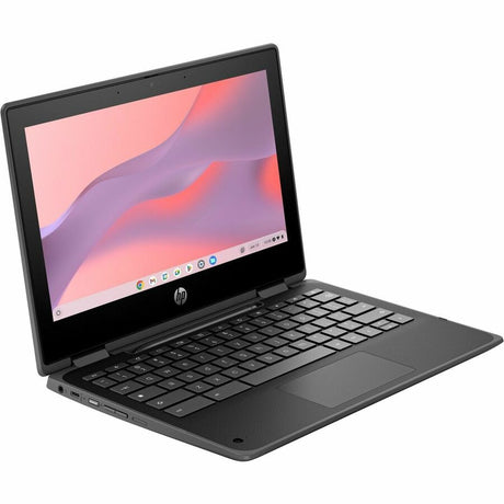 HP Fortis Flip G1i 11" Touchscreen Convertible 2 in 1 Chromebook - HD - Intel N-Series N150 - 8 GB - 128 GB Flash Memory - English Keyboard - Jet Black