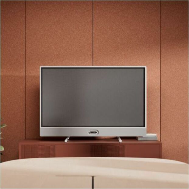 Logitech Rally Board 65: All-in-one device that combines brilliant audio and video with a 65-inch touchscreen display, Off-white