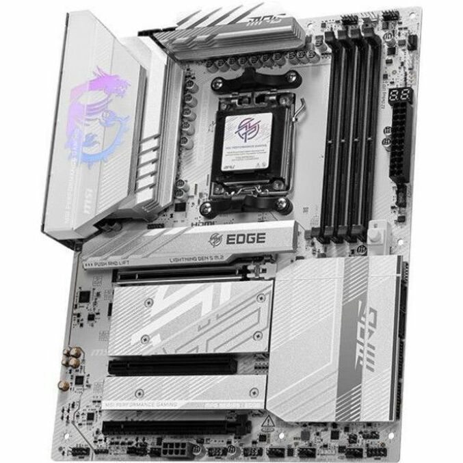 MSI MPG B850 EDGE TI WIFI Gaming Desktop Motherboard - AMD B850 Chipset - Socket AM5 - ATX