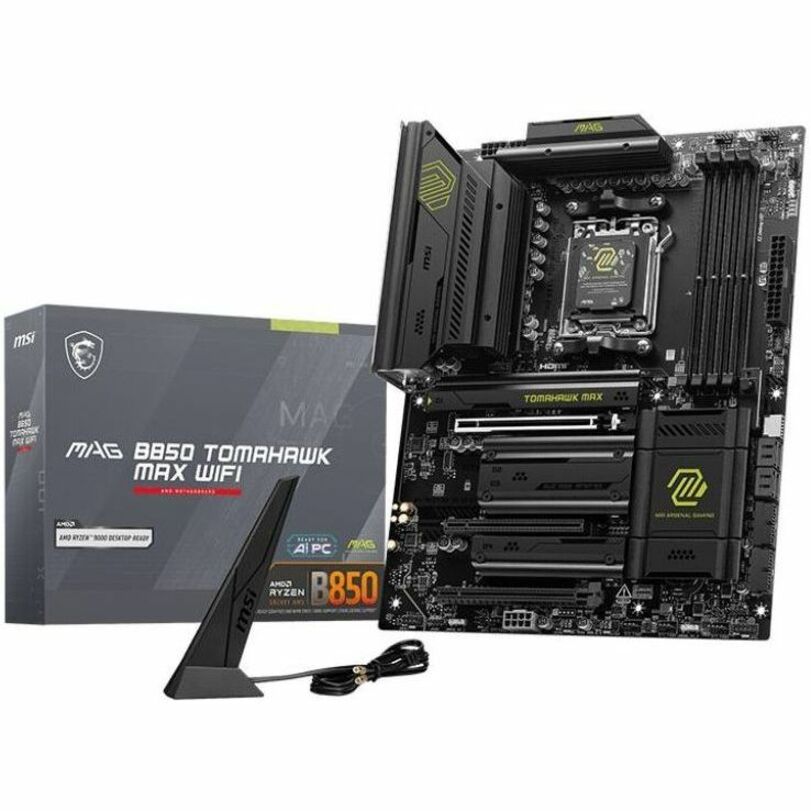 MSI MAG B850 TOMAHAWK MAX WIFI Gaming Desktop Motherboard - AMD B850 Chipset - Socket AM5 - ATX