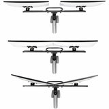 StarTech.com Desk Mount Dual Monitor Arm w/Crossbar, Up To 27" Display, VESA 75x75/100x100, Max 33lb/15kg, C-Clamp, Mechanical Spring, TAA