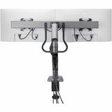 StarTech.com Desk Mount Dual Monitor Arm w/Crossbar, Up To 27" Display, VESA 75x75/100x100, Max 33lb/15kg, C-Clamp, Mechanical Spring, TAA