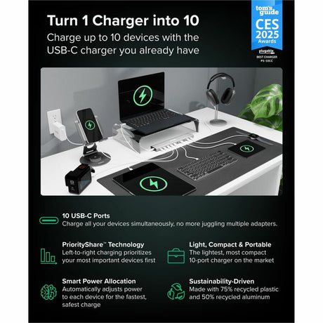 10Port USBC Charging Hub