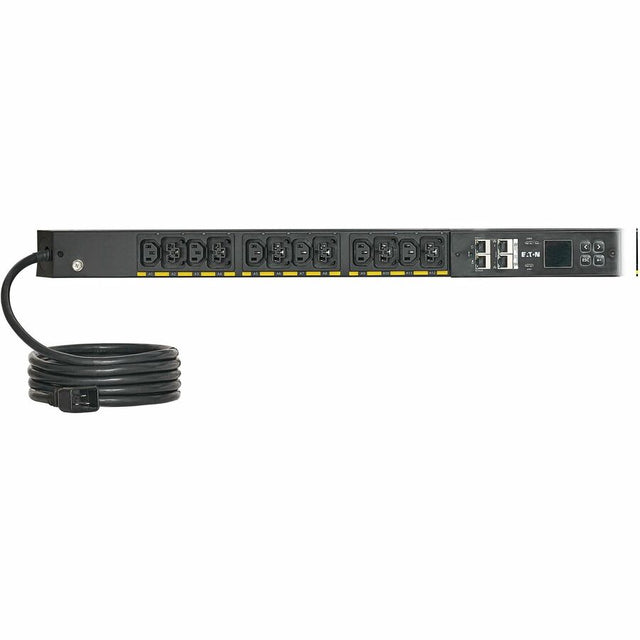 Eaton Single-Phase Managed Rack PDU G4, 100-240V, 24 Outlets, 16A, 3.8kW, C20/L6-20 Input, 10 ft. Cord, 0U Vertical
