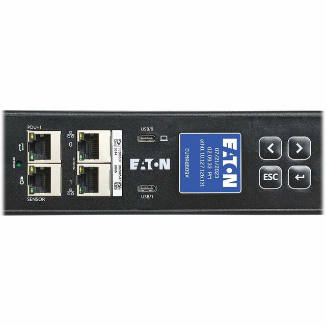 Eaton 3-Phase Managed Rack PDU G4, 208V, 42 Outlets, 48A, 17.3kW, 460P9W Input, 10 ft. Cord, 0U Vertical