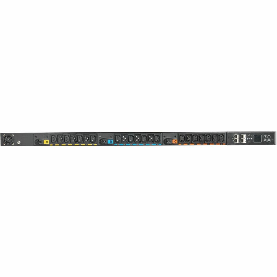 Eaton Universal-Input Metered PDU G4, 208V and 415/240V, 42 Outlets, Input Cable Sold Separately, 72-Inch 0U Vertical