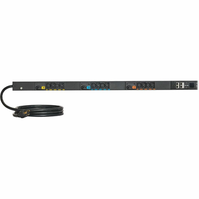 Eaton Single-Phase Managed Rack PDU G4, 208V, 24 Outlets, 24A, 5.8kW, L6-30 Input, 10 ft. Cord, 0U Vertical