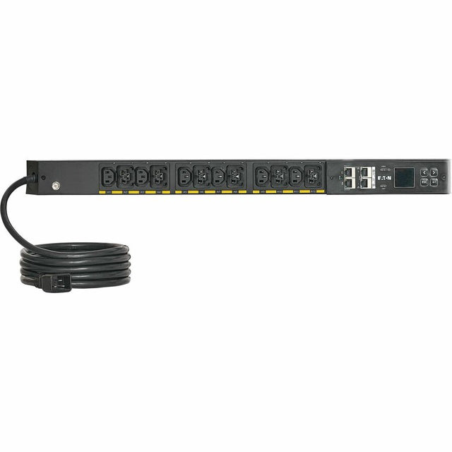 Eaton Single-Phase Metered Input Rack PDU G4, 100-240V, 24 Outlets, 16A, 3.8kW, C20/L6-20 Input, 10 ft. Cord, 0U Vertical