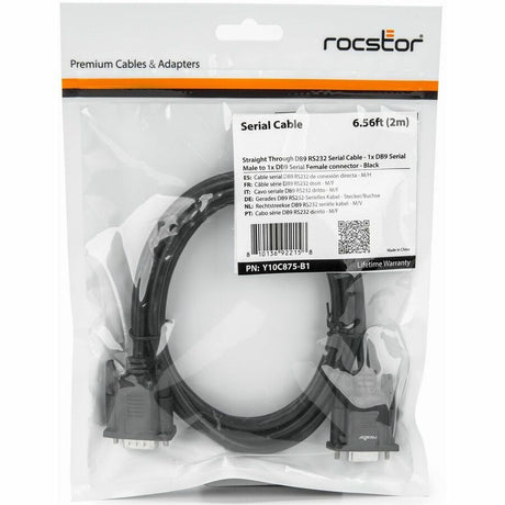 2M (6.4FT) STRAIGHT THROUGH DB9