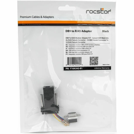 DB9 TO RJ45 MODULAR ADAPTER