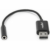 USB HAADPHONE JACK ADAPTER