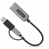 StarTech.com USB-C to to Ethernet Adapter with USB-A Dongle, 10/100/1000Mbps, USB 3.0 to Gigabit Network Adapter, Windows/macOS/Linux