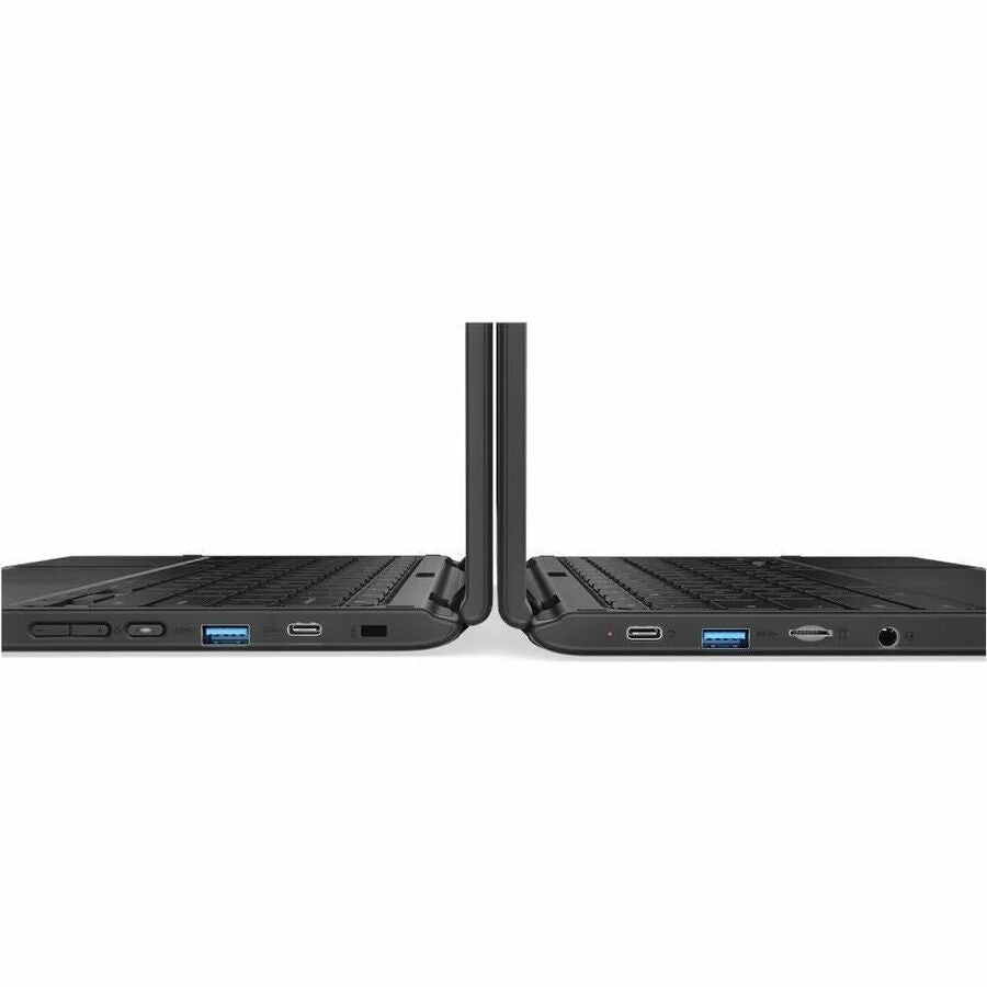 LENOVO DCG SOURCING 500e Chromebook 2nd Gen 81MC005AUS 11.6" Touchscreen Convertible 2 in 1 Chromebook - HD - Intel Celeron N4120 - 4 GB - 32 GB Flash Memory - English Keyboard - Black