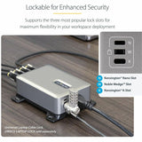 StarTech.com 4-Port Multi-Device USB-C Charger, 240W Total, Single Port 140W EPR, Screw Locking Ports, Ideal for Boardrooms