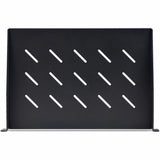 StarTech.com 1U Vented Server Rack Shelf, 12in (31.5cm) Mounting Depth, Cantilever Tray, 25lb (11.3kg) Capacity, Includes Cage Nuts/Screws