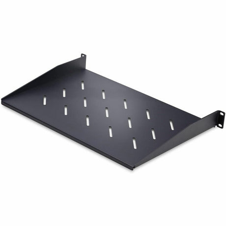 StarTech.com 1U Vented Server Rack Shelf, 12in (31.5cm) Mounting Depth, Cantilever Tray, 25lb (11.3kg) Capacity, Includes Cage Nuts/Screws