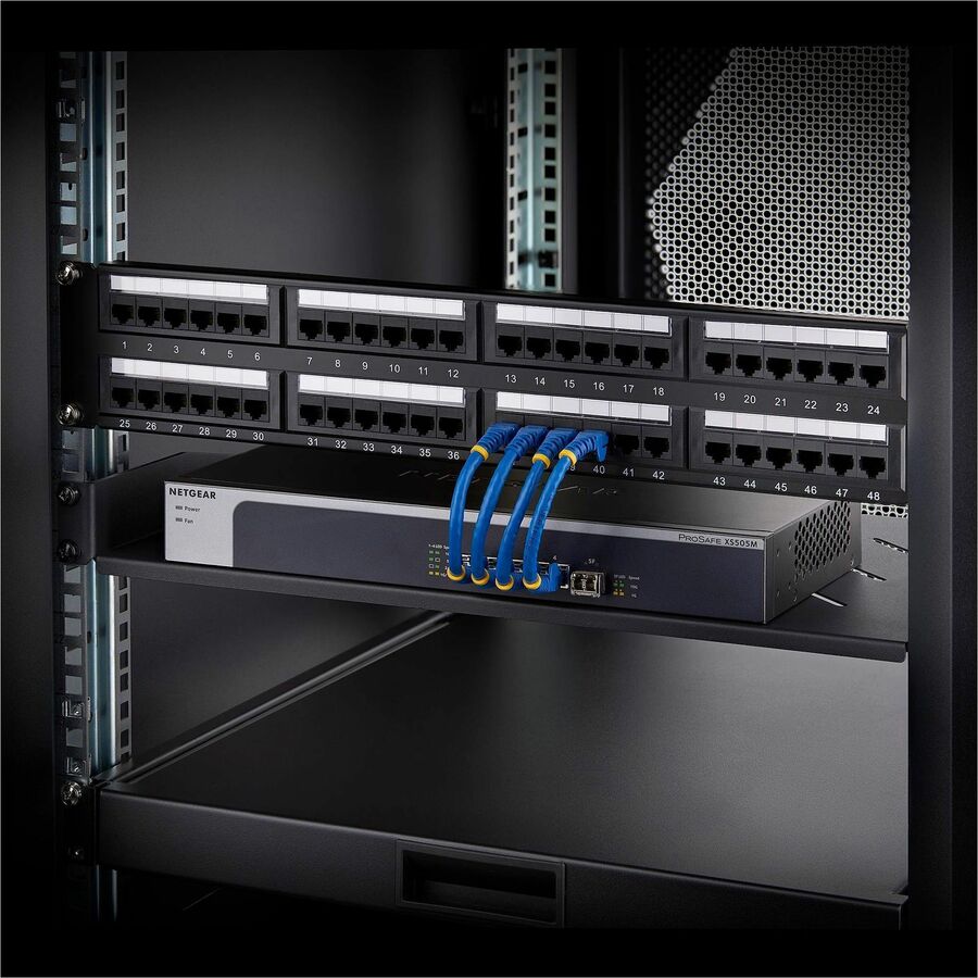 StarTech.com 1U Vented Server Rack Shelf, 12in (31.5cm) Mounting Depth, Cantilever Tray, 25lb (11.3kg) Capacity, Includes Cage Nuts/Screws