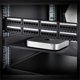 StarTech.com 1U Vented Server Rack Shelf, 12in (31.5cm) Mounting Depth, Cantilever Tray, 25lb (11.3kg) Capacity, Includes Cage Nuts/Screws