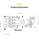 StarTech.com 4-Port USB Type-C PCIe Card, USB 3.2 10Gbps, USB-C PCI Express Expansion Card, 4x Independent USB Controllers, TAA-Compliant
