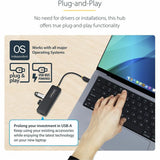 StarTech.com StarTech.com 4-Port USB-C Hub, 5Gbps, USB-C to 4x USB-A, Bus Powered, Small Travel Mini Hub, USB 3.0 Expansion Hub, Portable