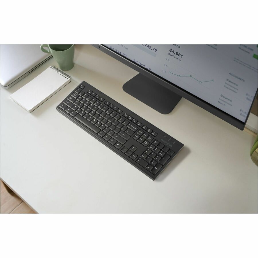Kensington KB270 EQ Rechargeable AI keyboard with Copilot Key